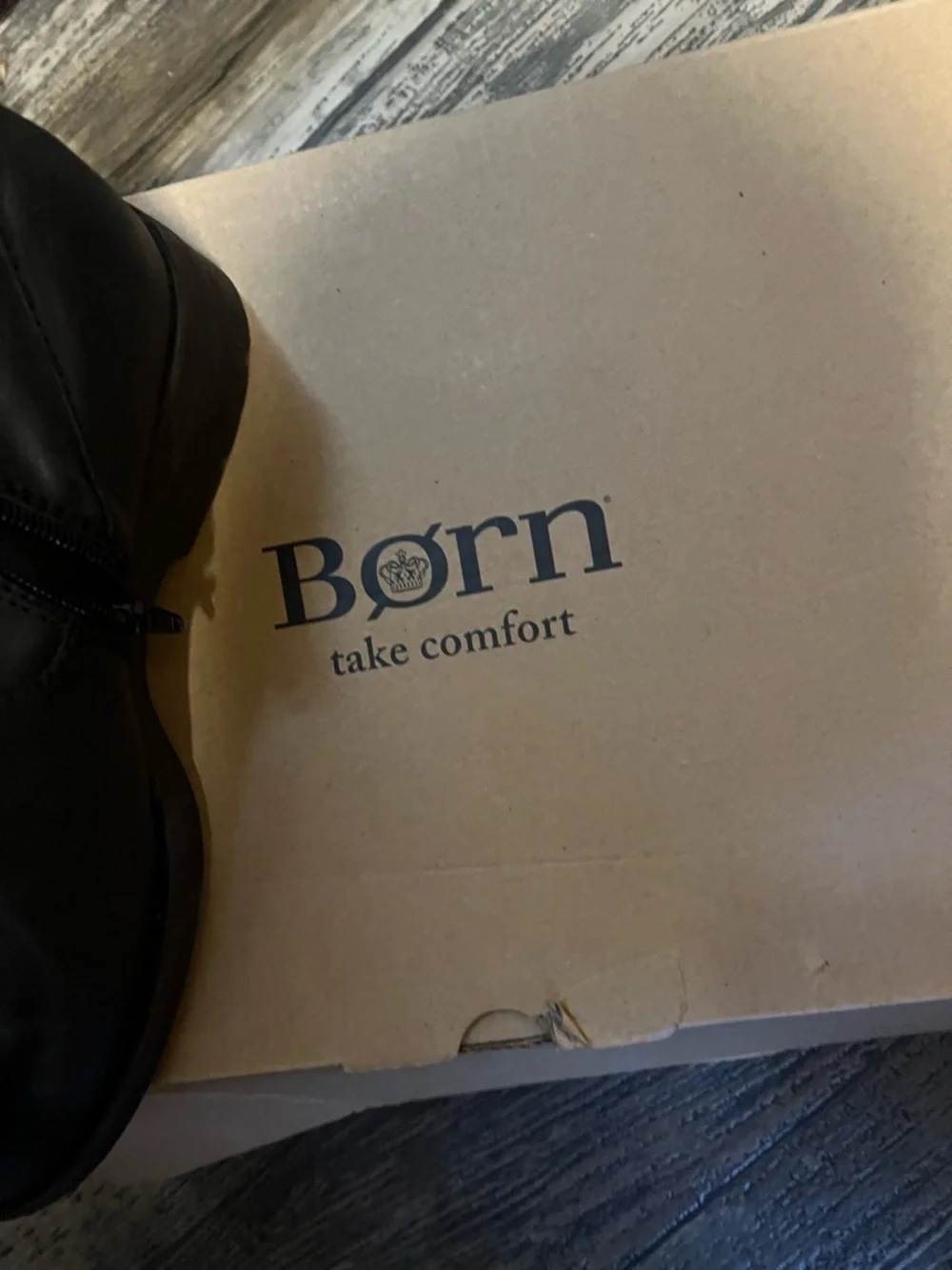 Born Black Leather Men’s Ankle Boots